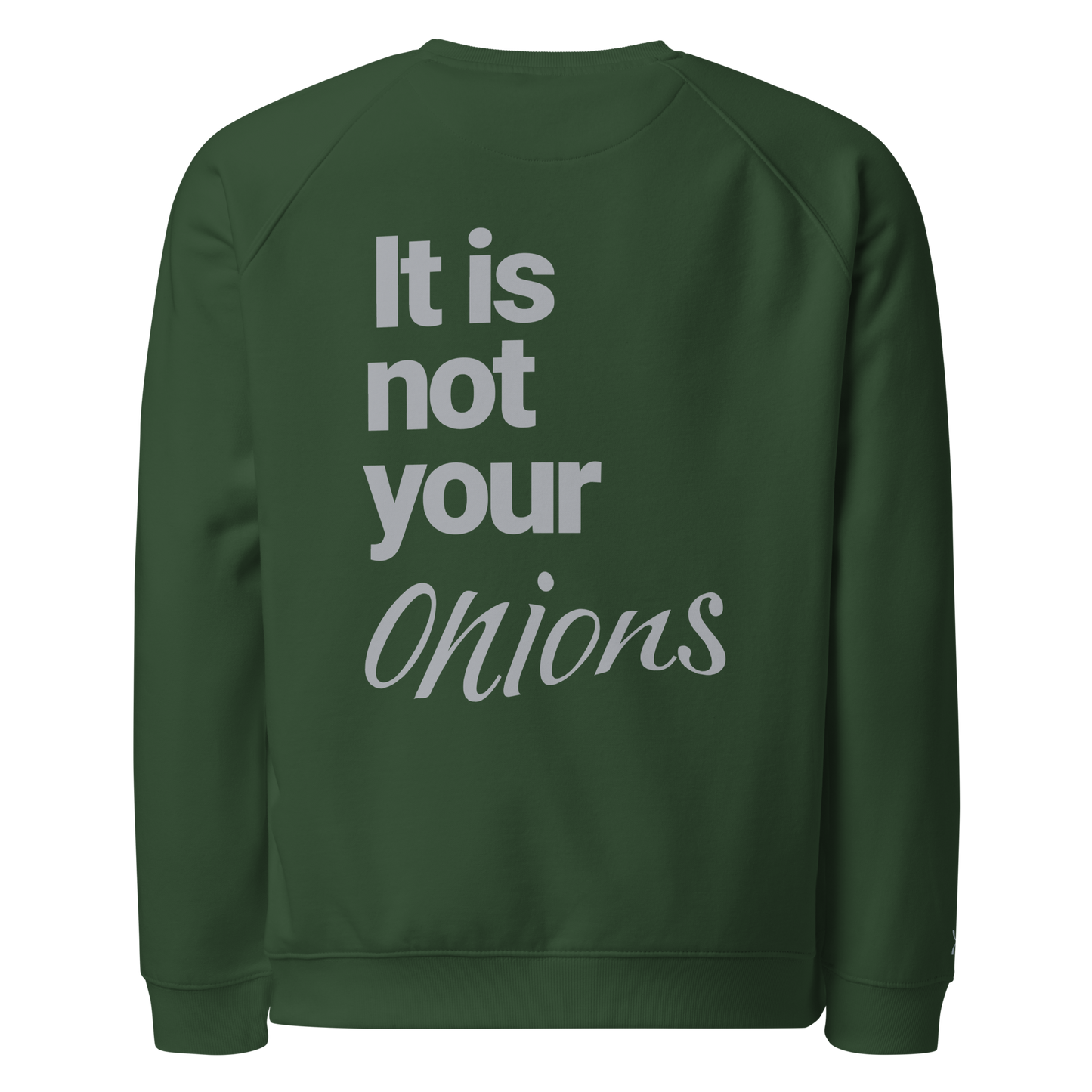 Sweatshirt écologique raglan unisexe "onions"