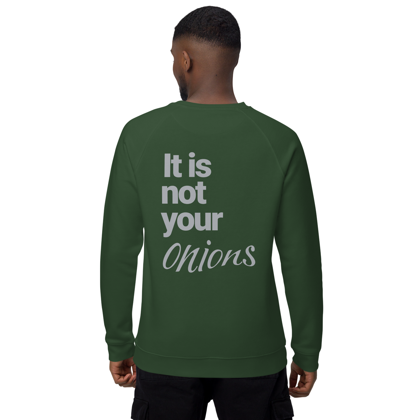 Sweatshirt écologique raglan unisexe "onions"