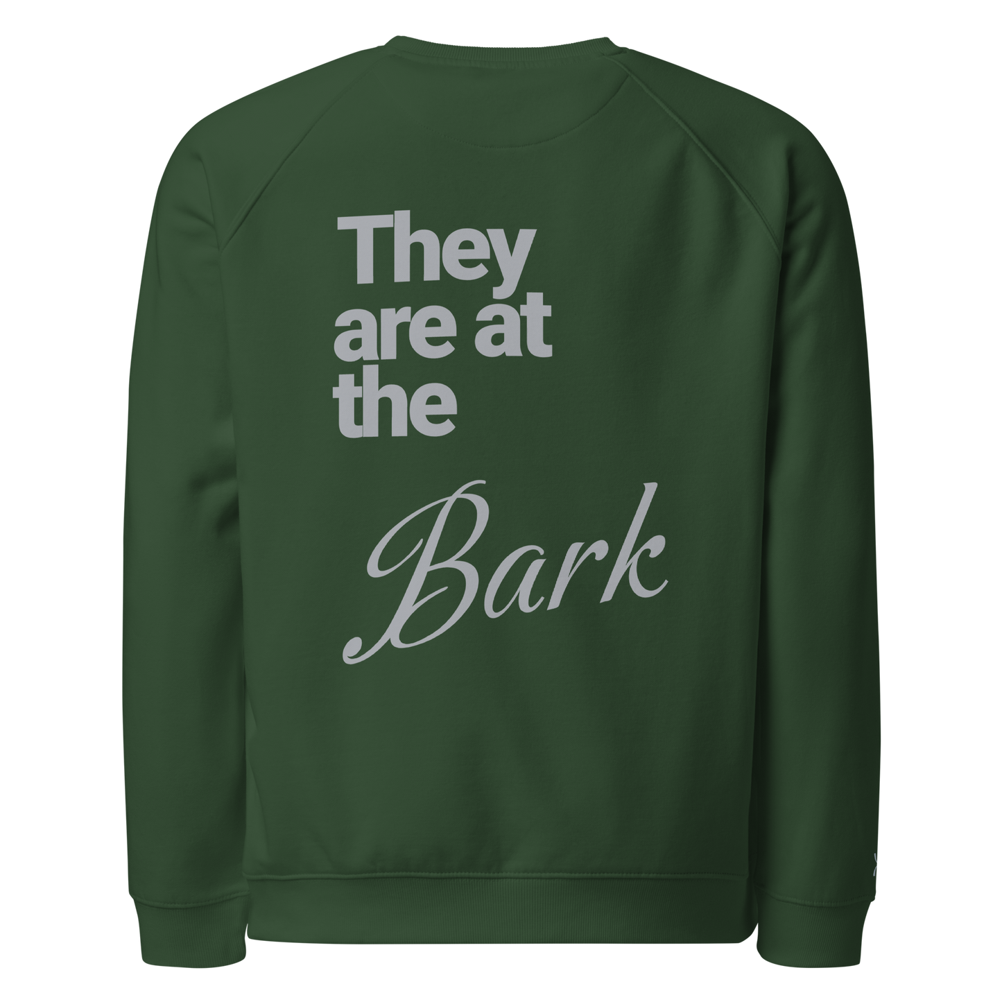 Unisex "Bark" Raglan Eco-Friendly Sweatshirt
