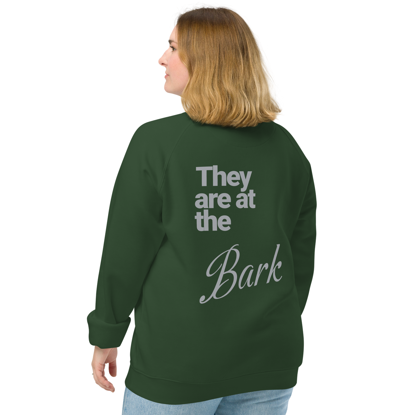 Unisex "Bark" Raglan Eco-Friendly Sweatshirt