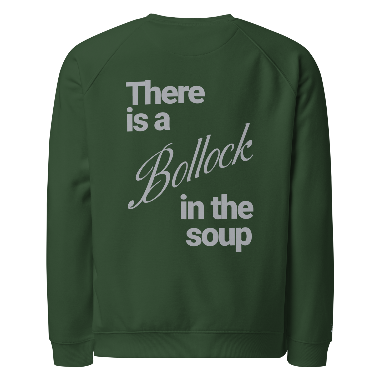 Sweatshirt écologique raglan unisexe "bollocks"