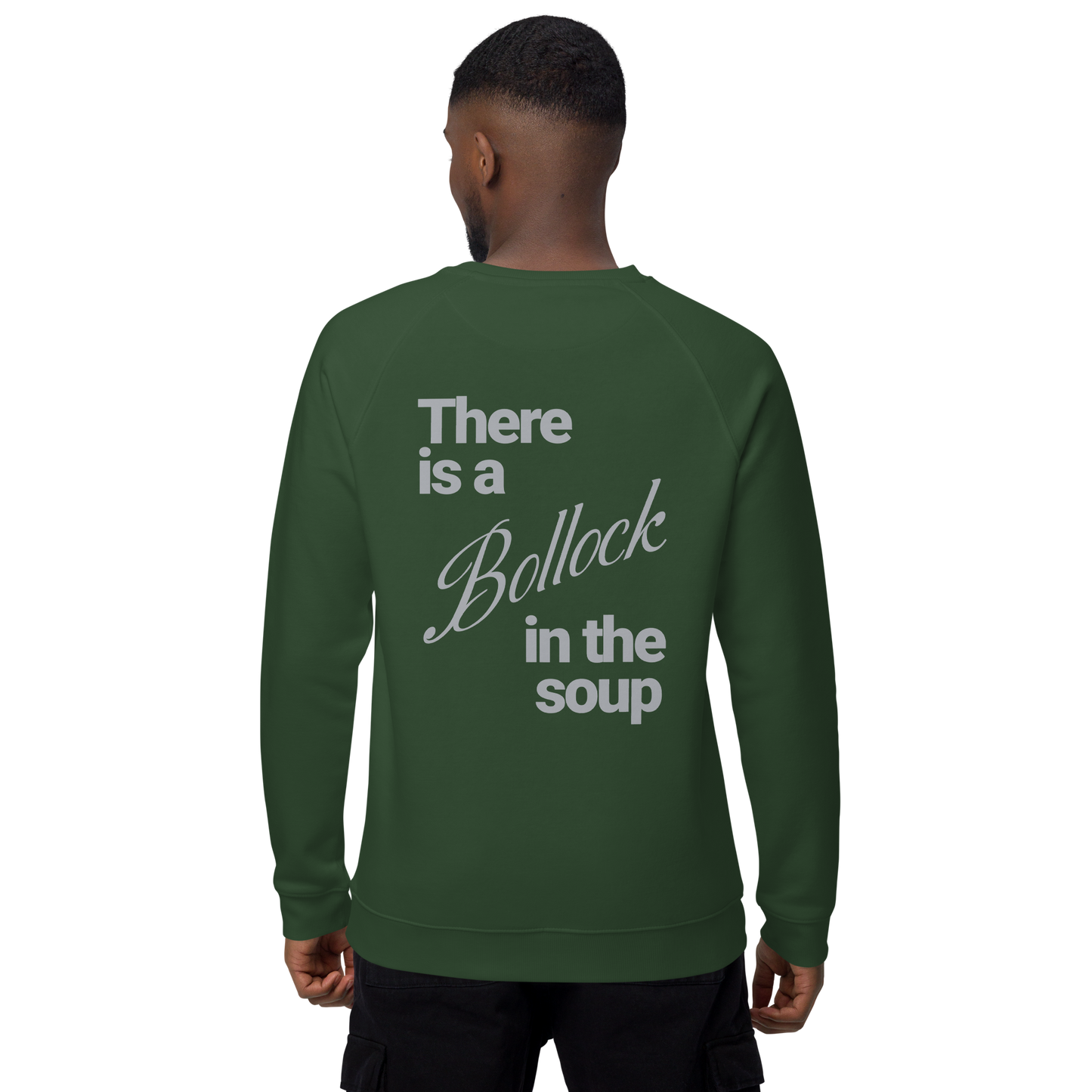 Sweatshirt écologique raglan unisexe "bollocks"