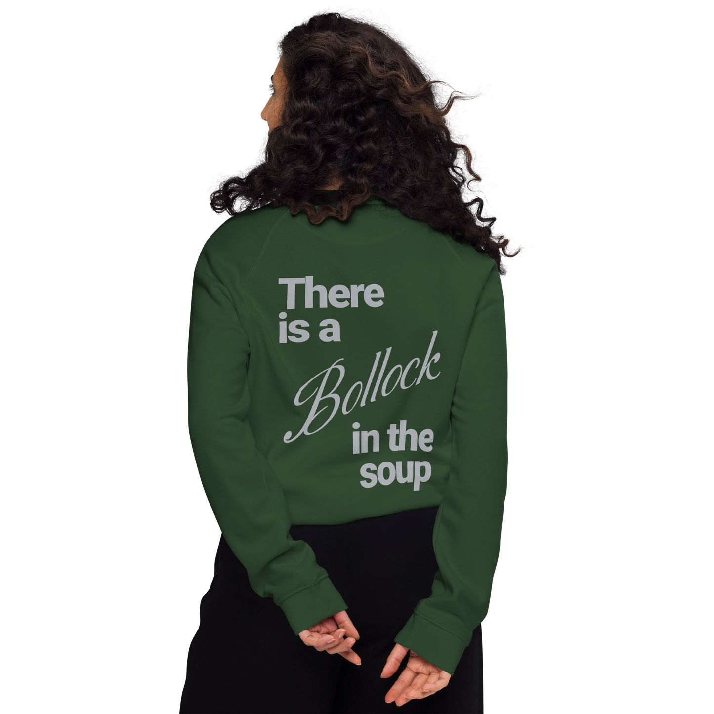 Sweatshirt écologique raglan unisexe "bollocks"