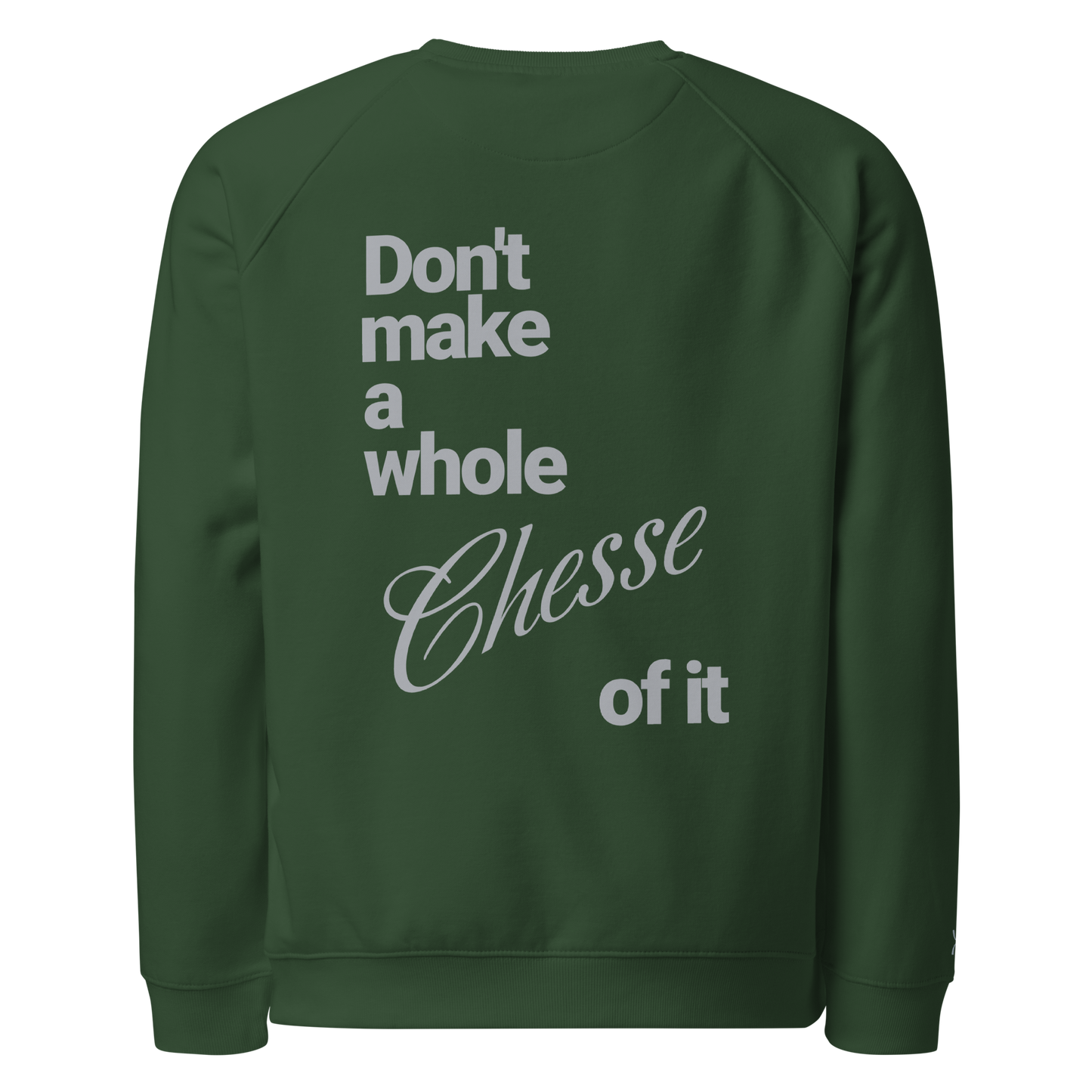 Sweatshirt écologique raglan unisexe "cheese"