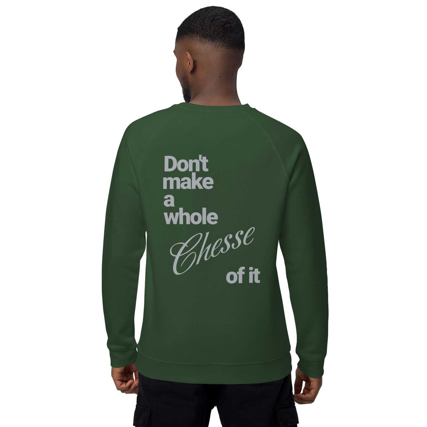 Sweatshirt écologique raglan unisexe "cheese"