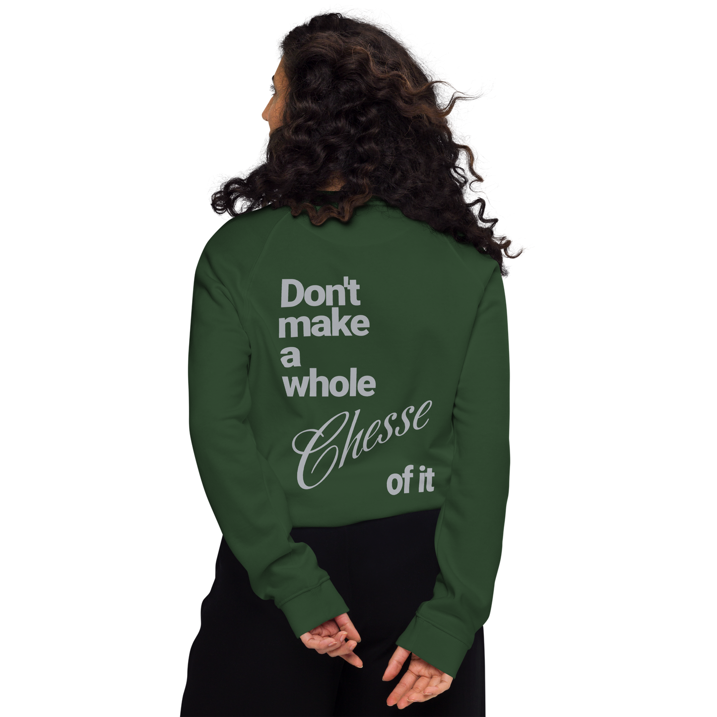 Sweatshirt écologique raglan unisexe "cheese"