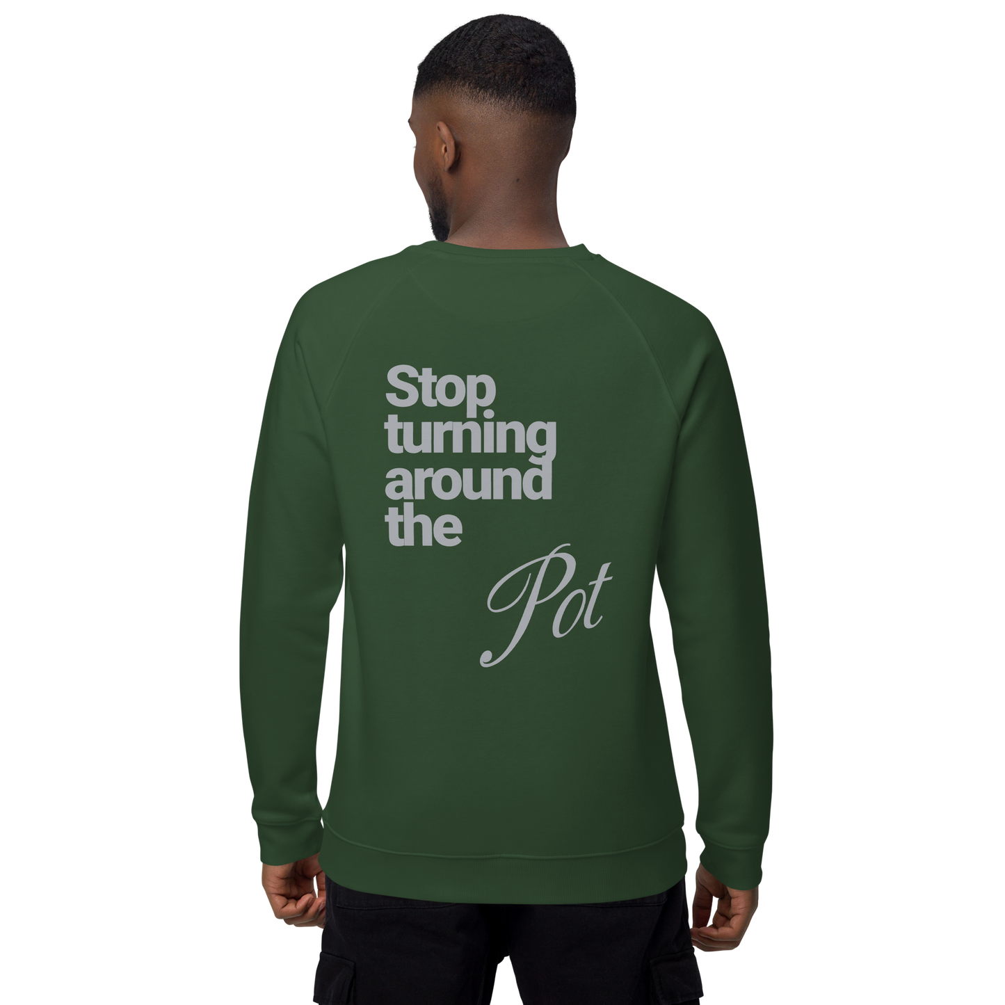 Sweatshirt écologique raglan unisexe "pot"