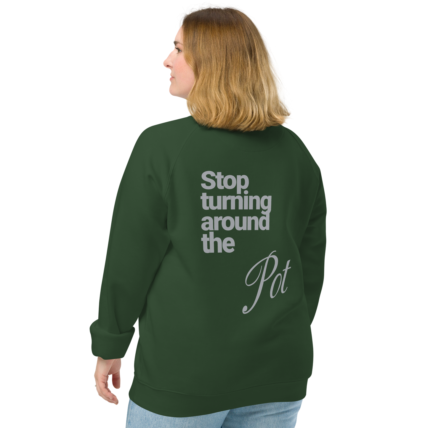 Sweatshirt écologique raglan unisexe "pot"