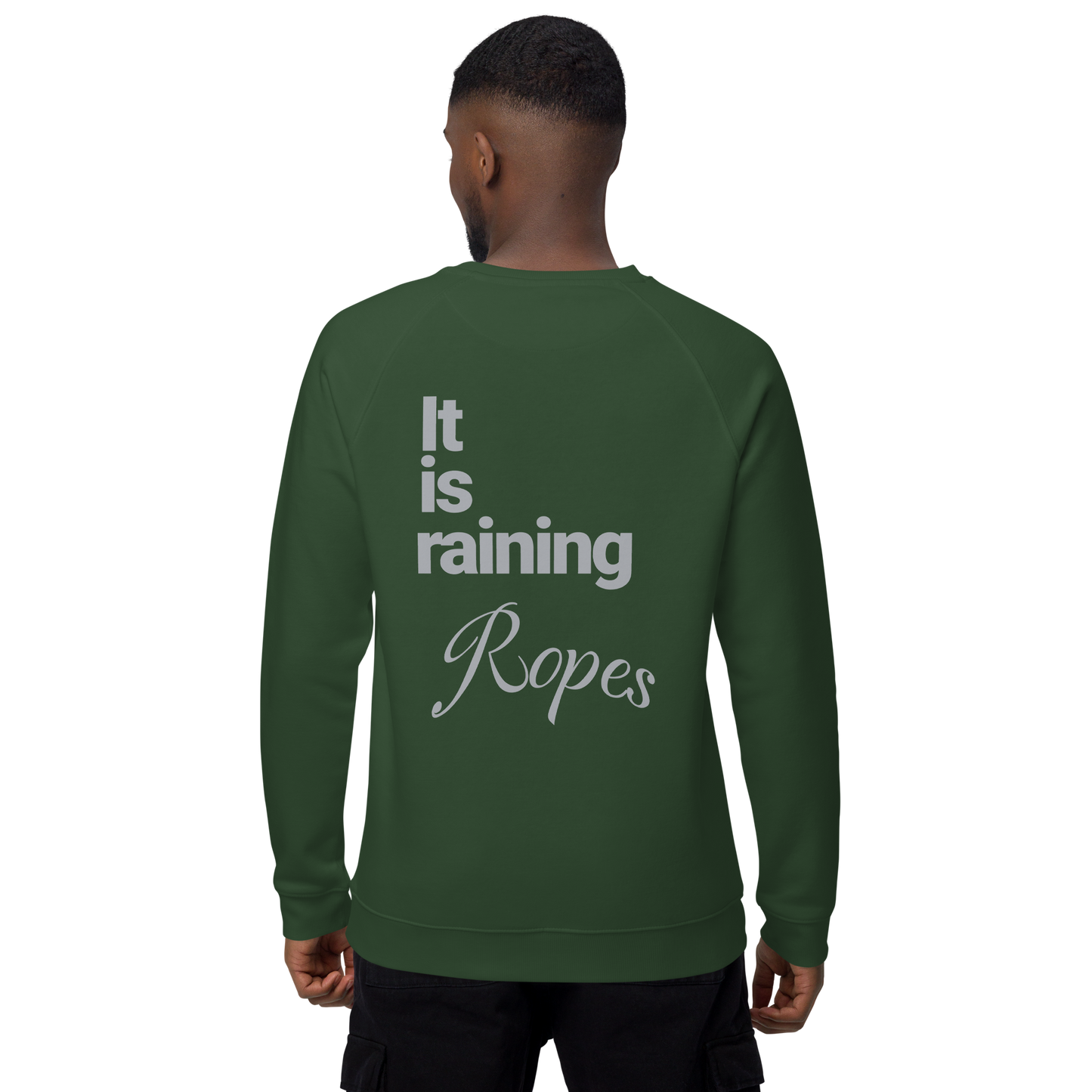 Sweatshirt écologique raglan unisexe "ropes"