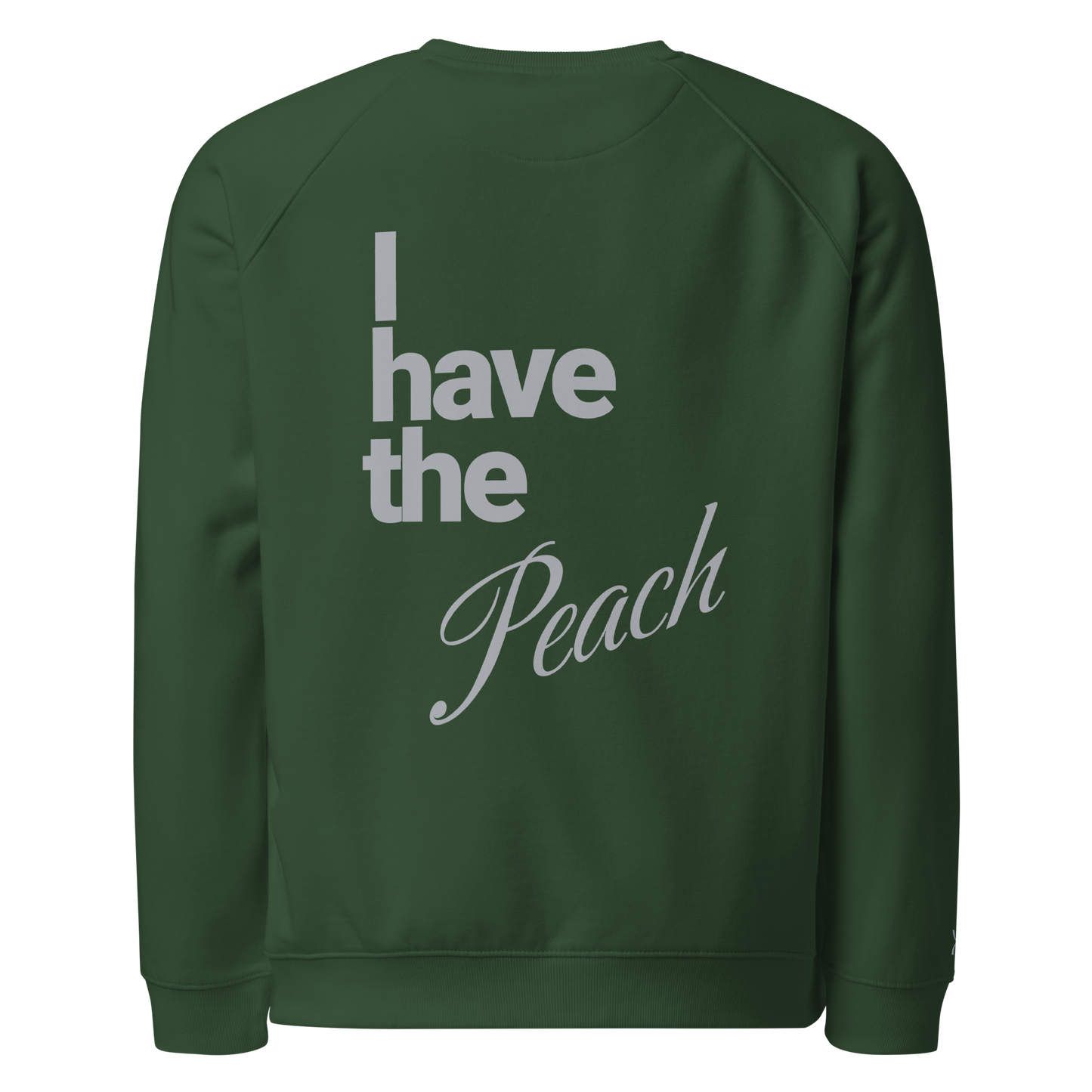 Sweatshirt écologique raglan unisexe "peach"