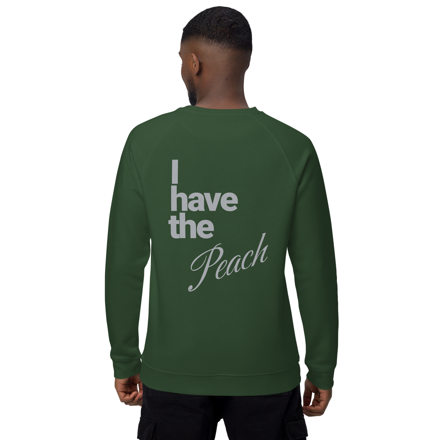 Sweatshirt écologique raglan unisexe "peach"