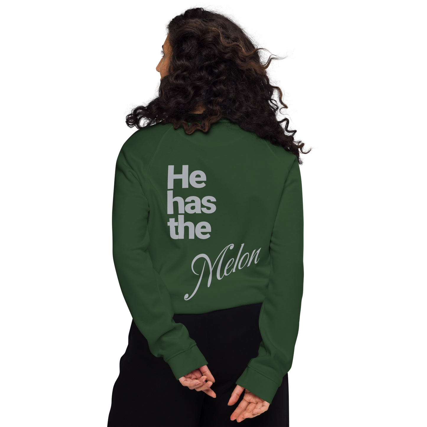 Sweatshirt écologique raglan unisexe "melon"