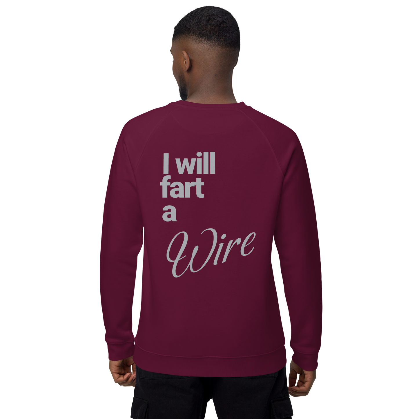 Sweatshirt écologique raglan unisexe "wire"