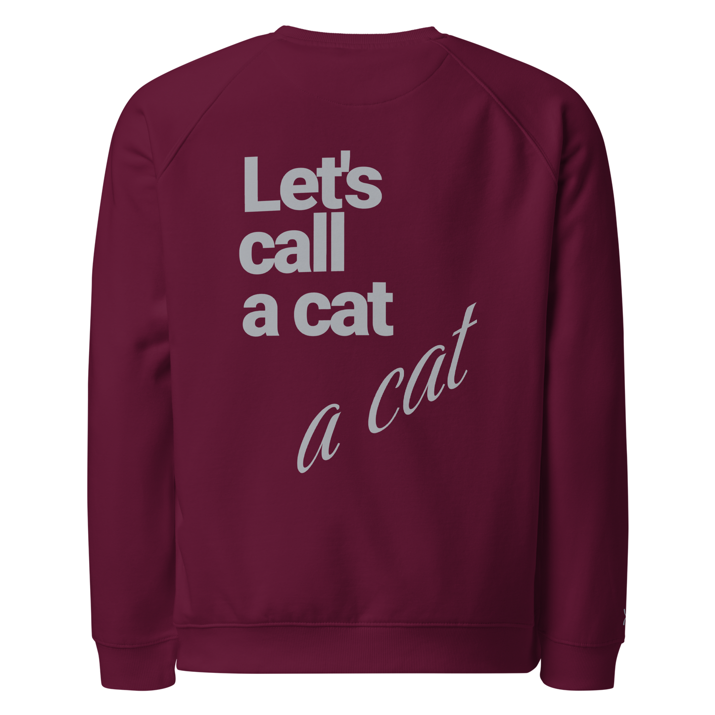Sweatshirt écologique raglan unisexe "cat"
