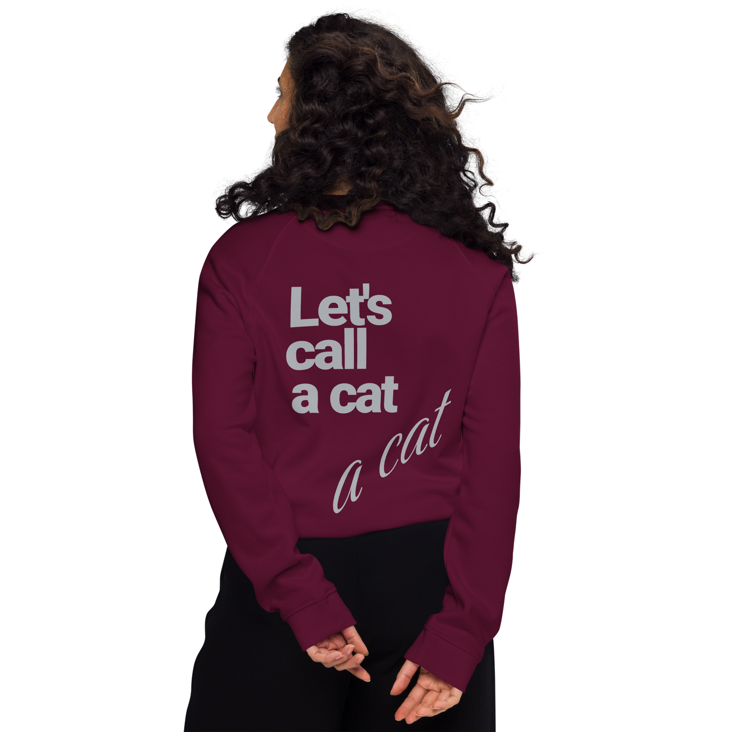 Sweatshirt écologique raglan unisexe "cat"