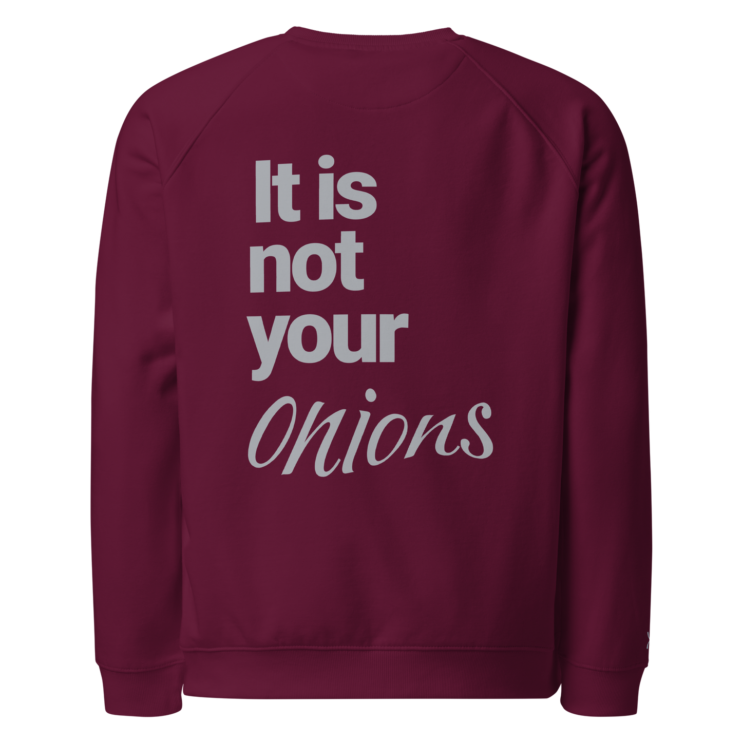 Sweatshirt écologique raglan unisexe "onions"