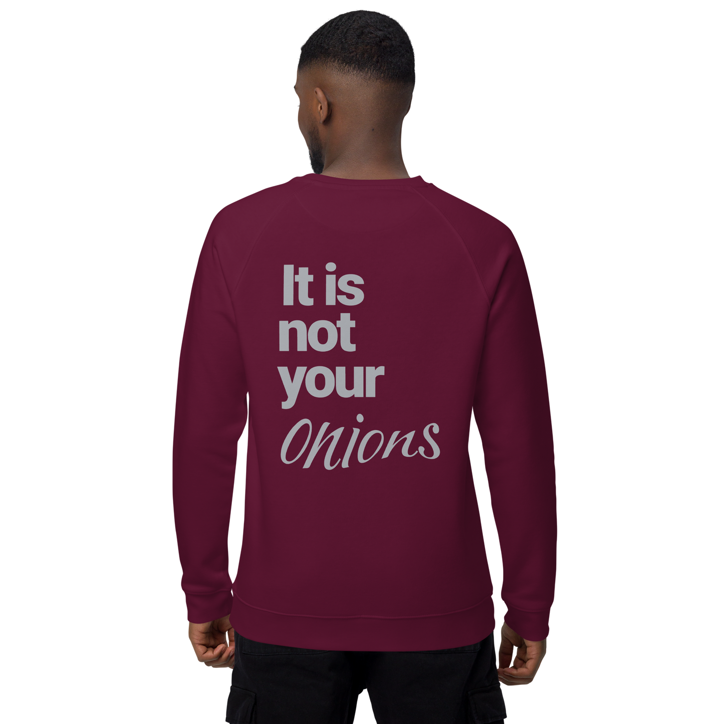 Sweatshirt écologique raglan unisexe "onions"