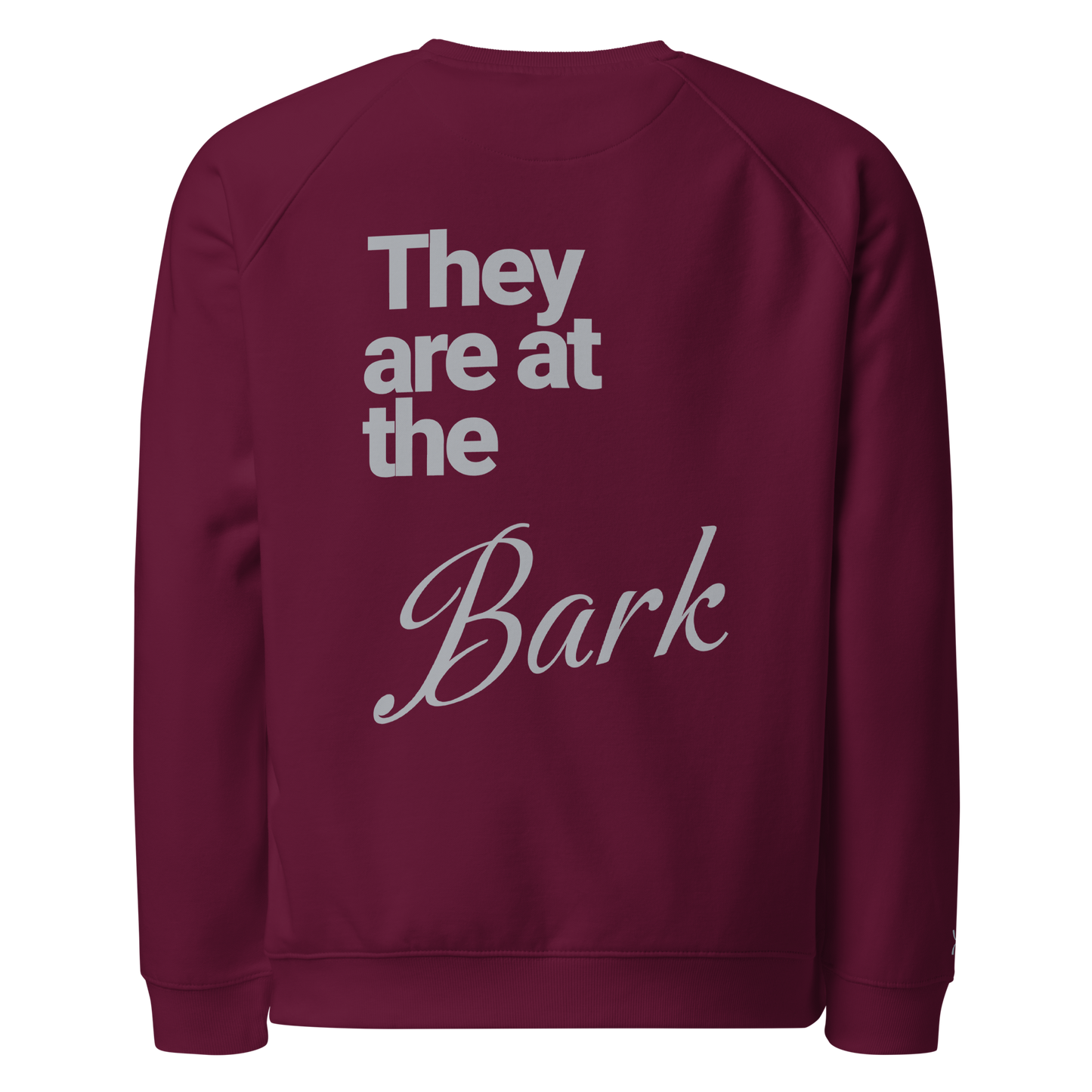Unisex "Bark" Raglan Eco-Friendly Sweatshirt