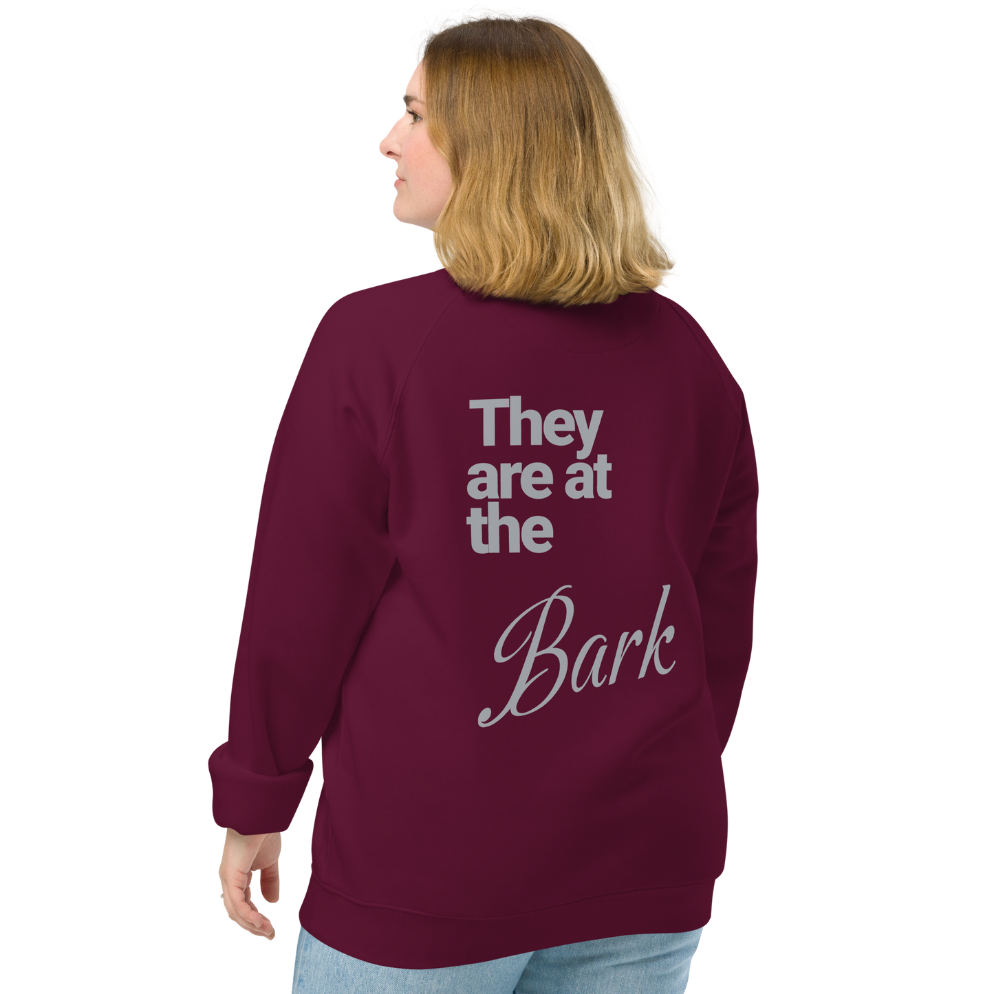 Unisex "Bark" Raglan Eco-Friendly Sweatshirt