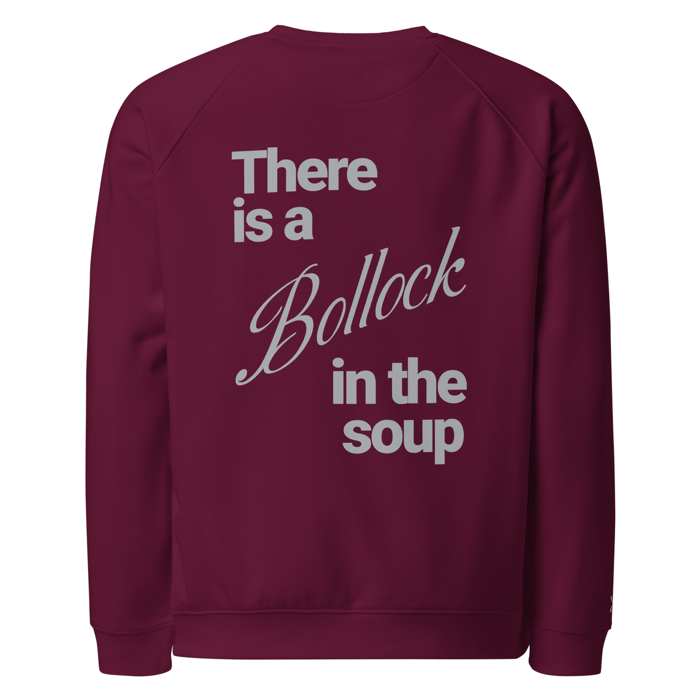 Sweatshirt écologique raglan unisexe "bollocks"