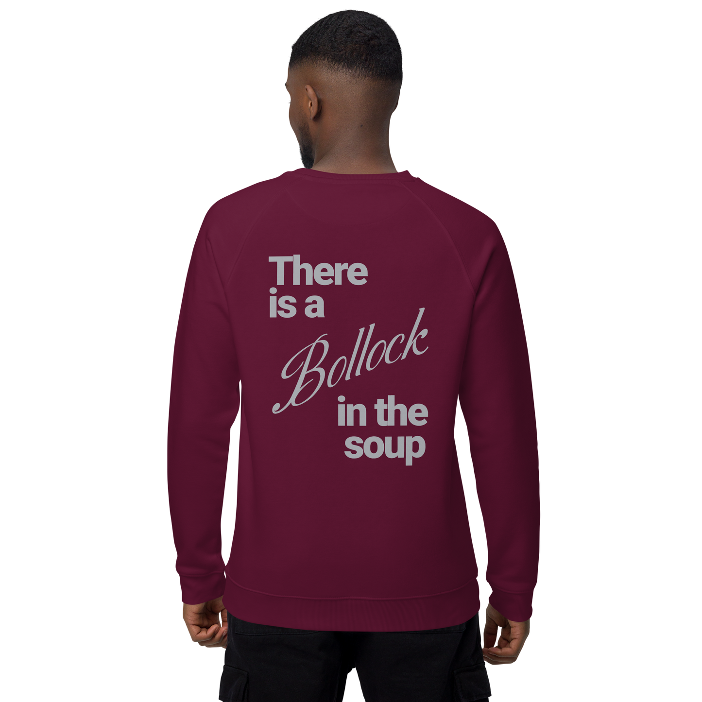 Sweatshirt écologique raglan unisexe "bollocks"