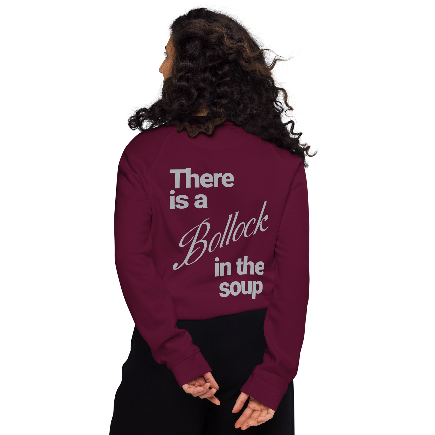 Sweatshirt écologique raglan unisexe "bollocks"