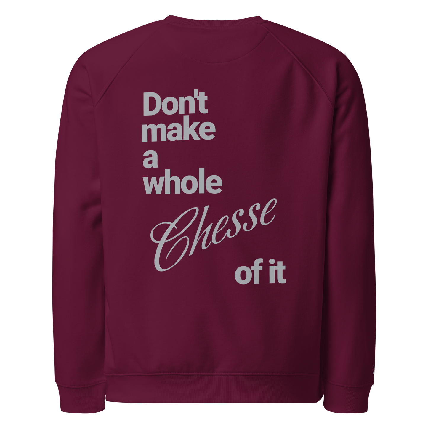 Sweatshirt écologique raglan unisexe "cheese"