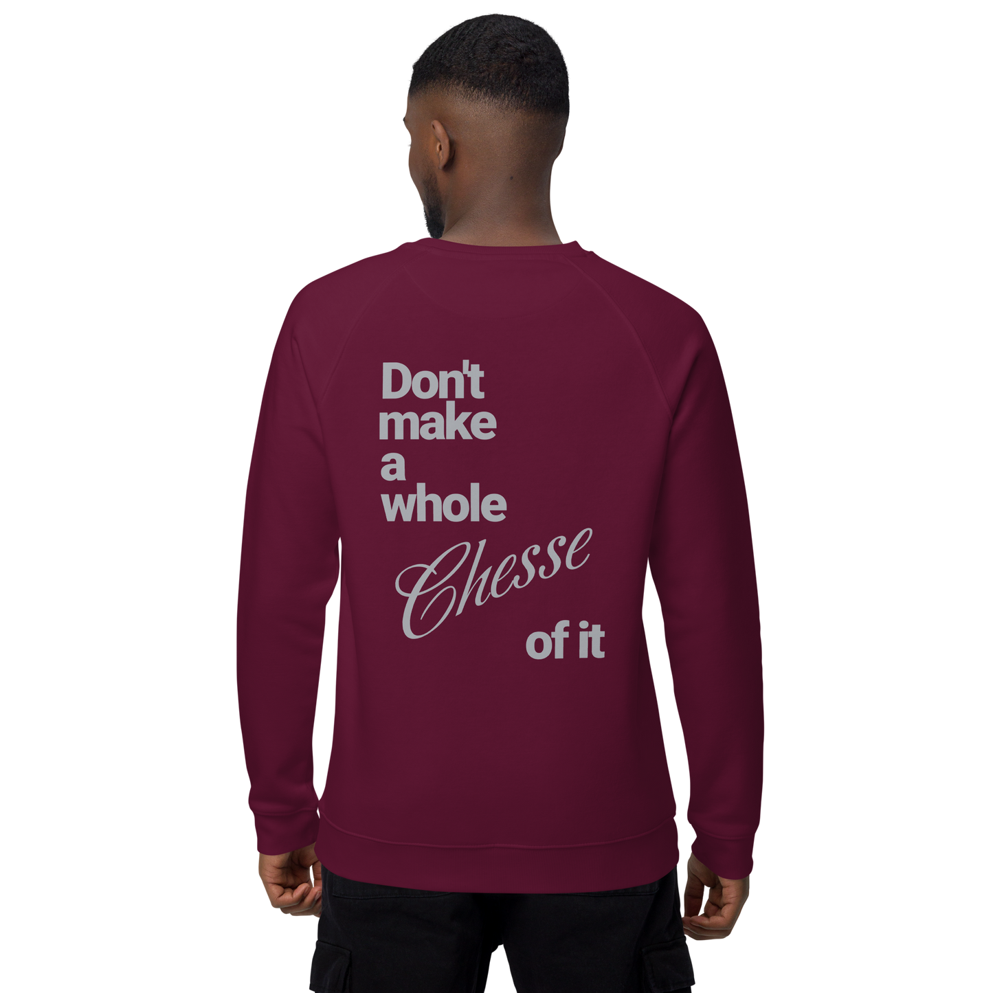 Sweatshirt écologique raglan unisexe "cheese"