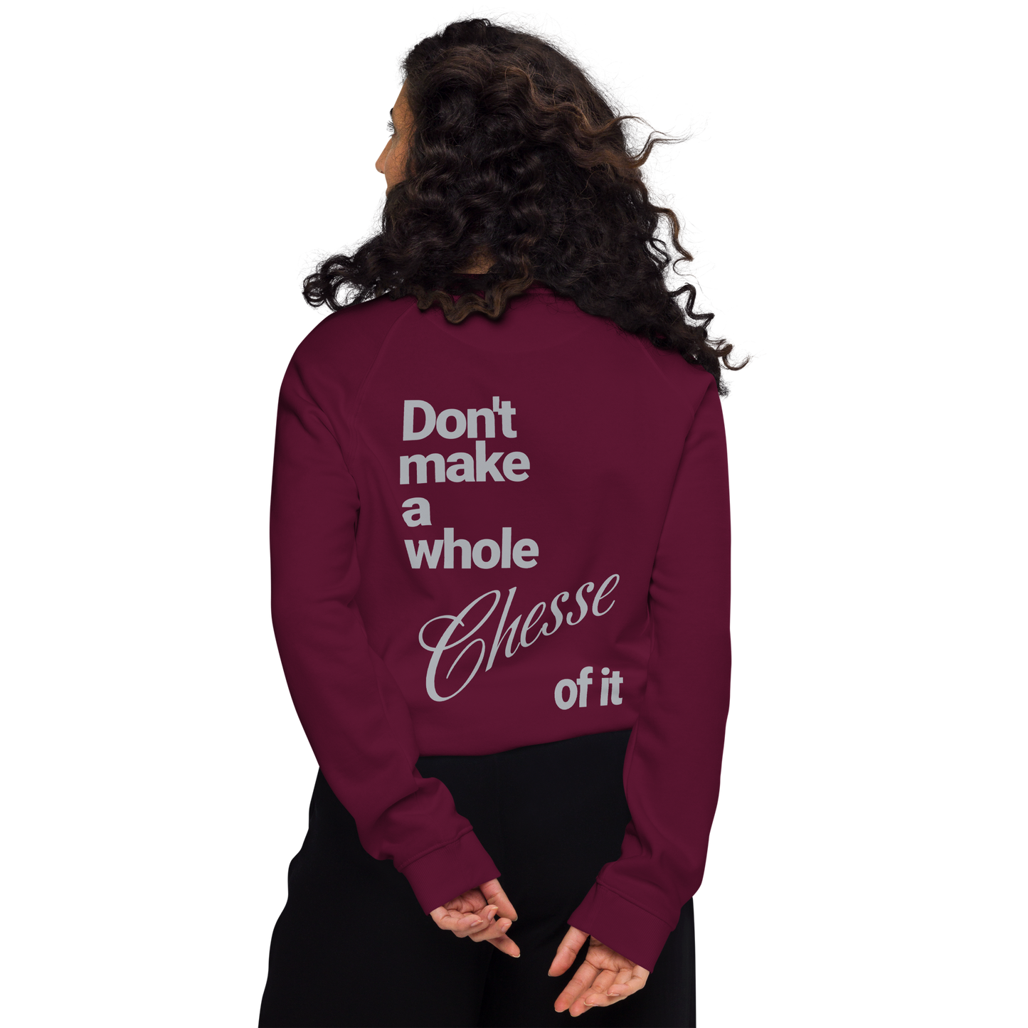 Sweatshirt écologique raglan unisexe "cheese"
