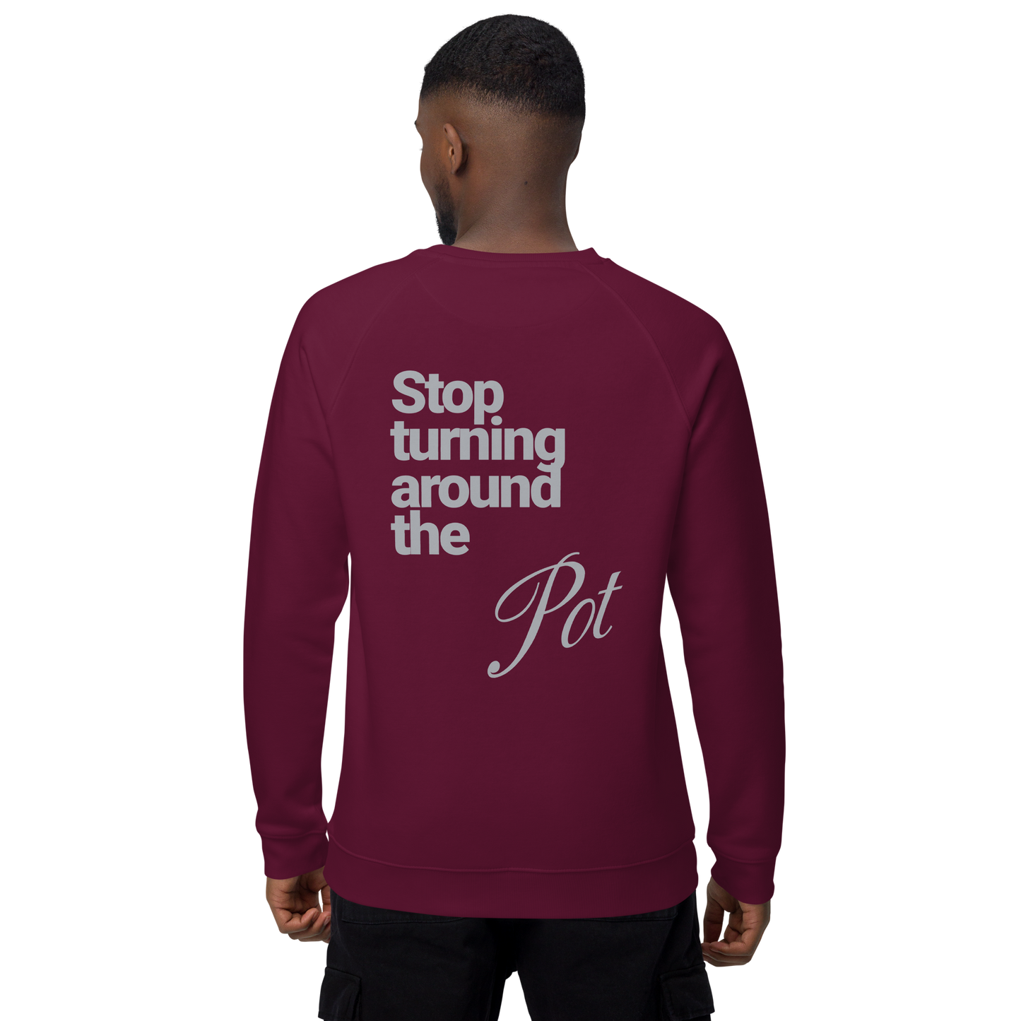 Sweatshirt écologique raglan unisexe "pot"