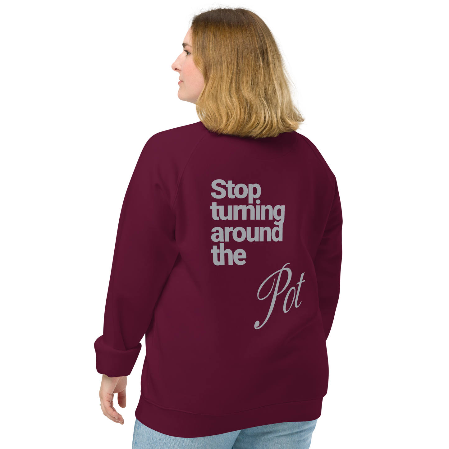 Sweatshirt écologique raglan unisexe "pot"