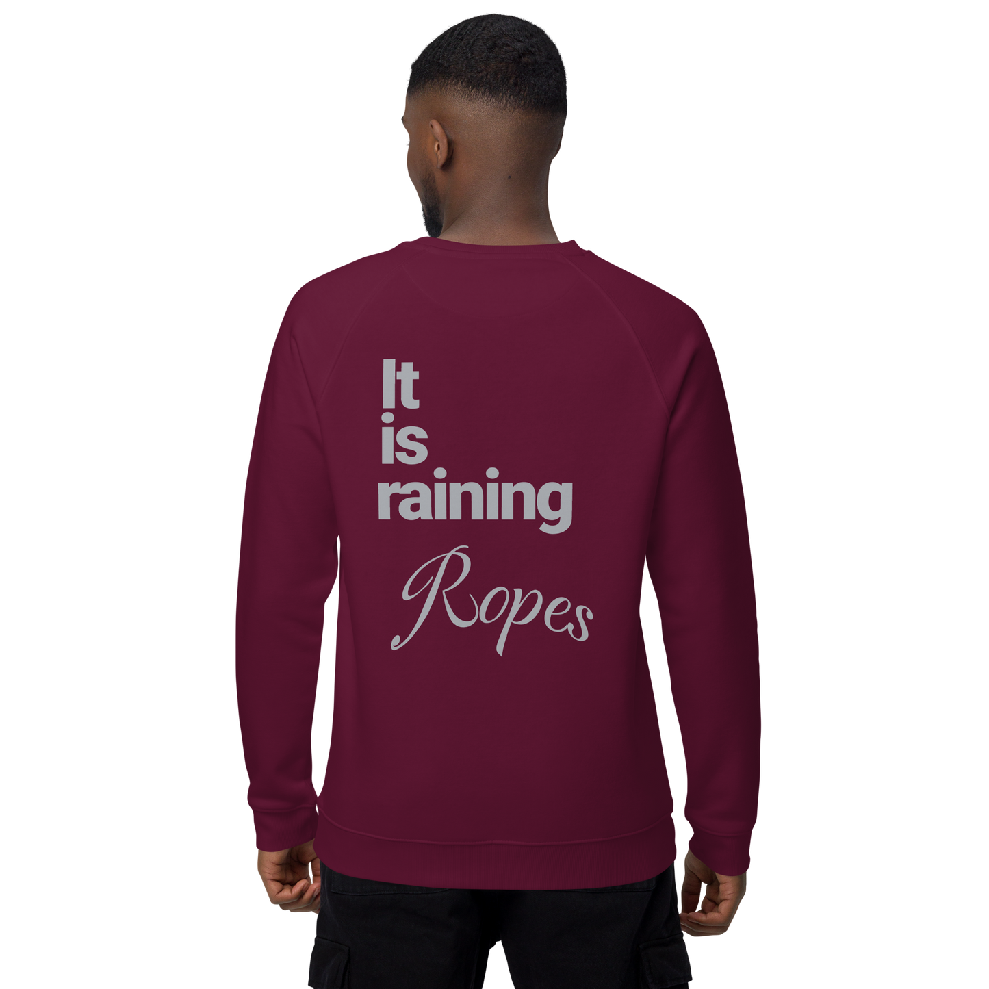 Sweatshirt écologique raglan unisexe "ropes"