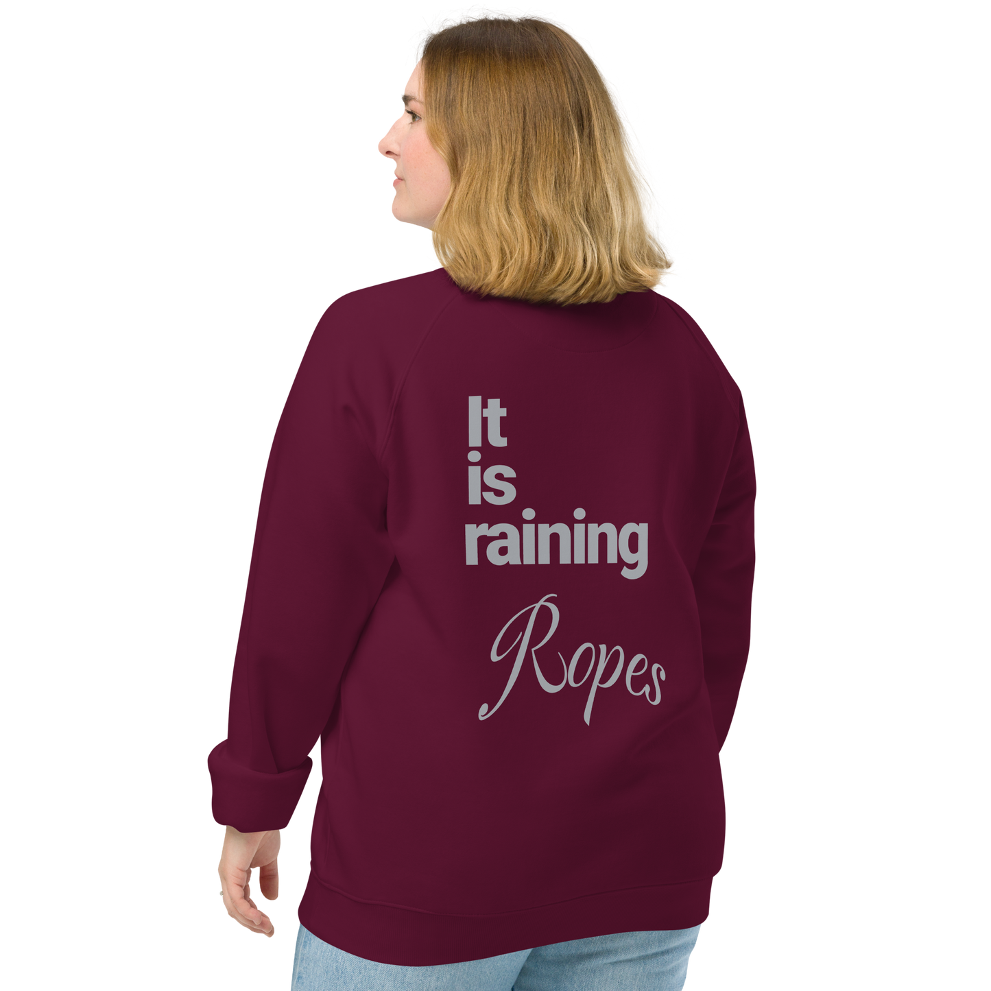 Sweatshirt écologique raglan unisexe "ropes"