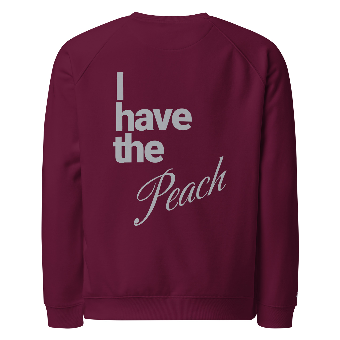Sweatshirt écologique raglan unisexe "peach"