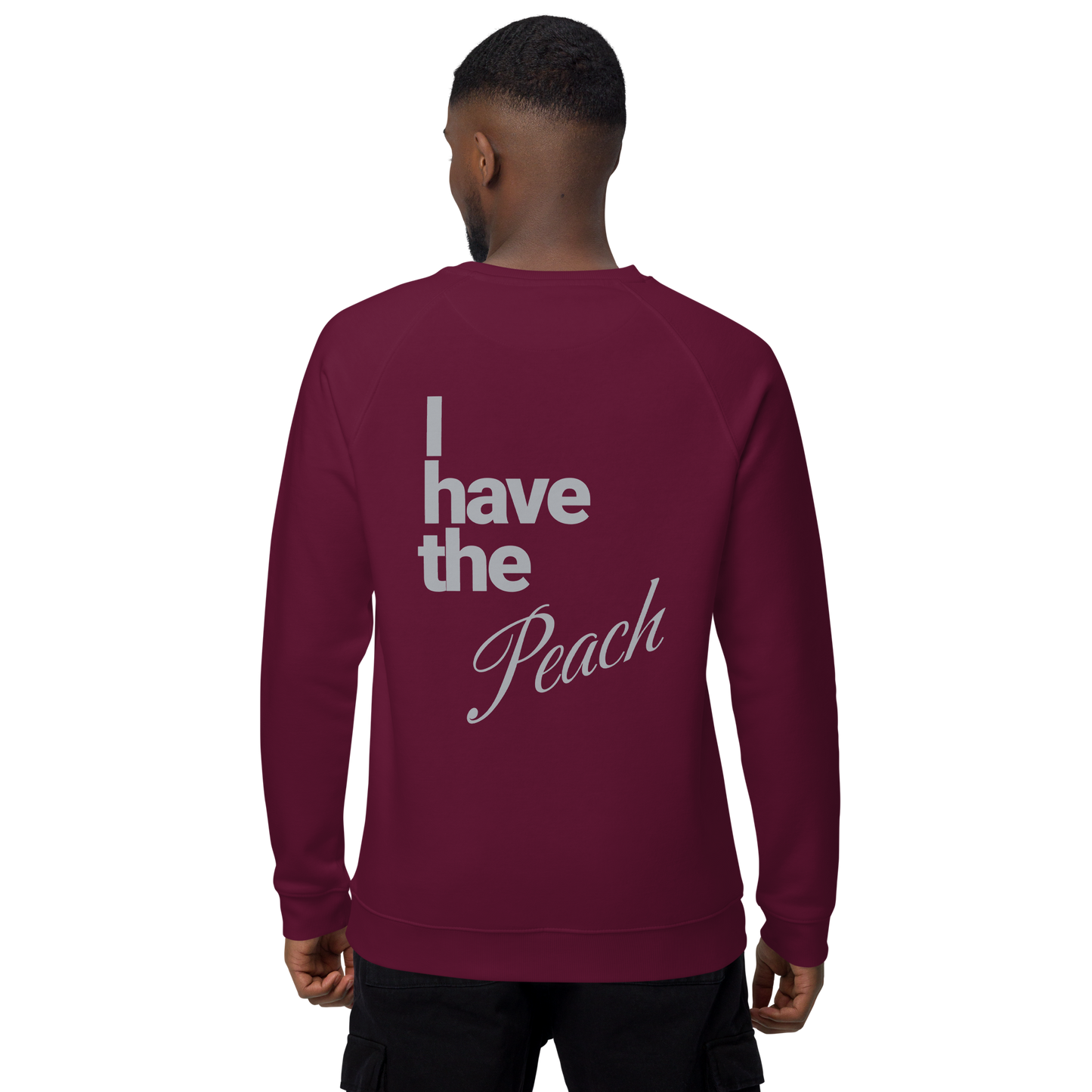 Sweatshirt écologique raglan unisexe "peach"