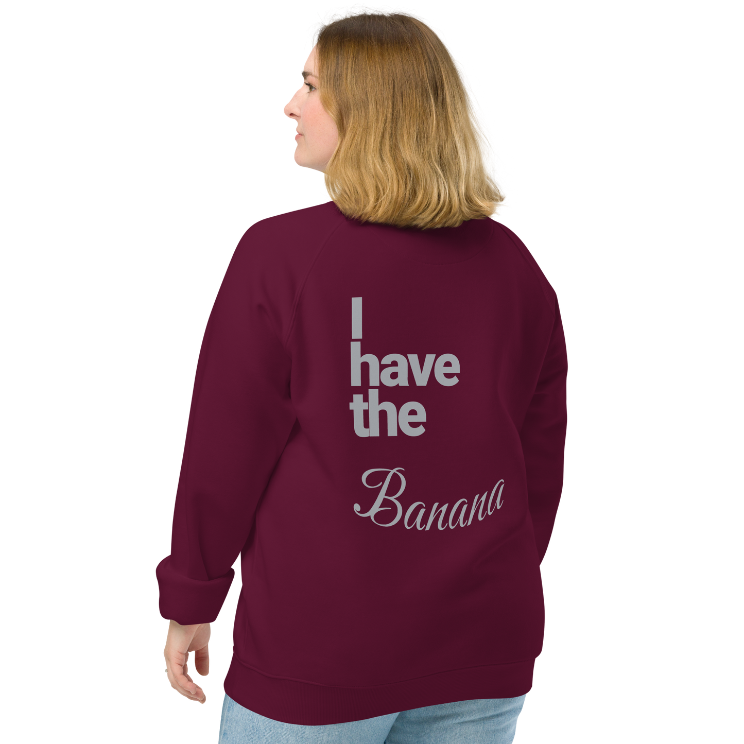 Sweatshirt écologique raglan unisexe "banana"