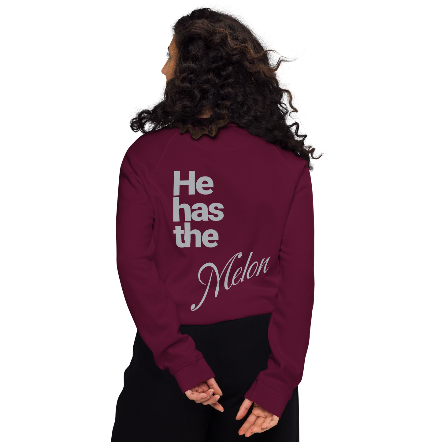 Sweatshirt écologique raglan unisexe "melon"