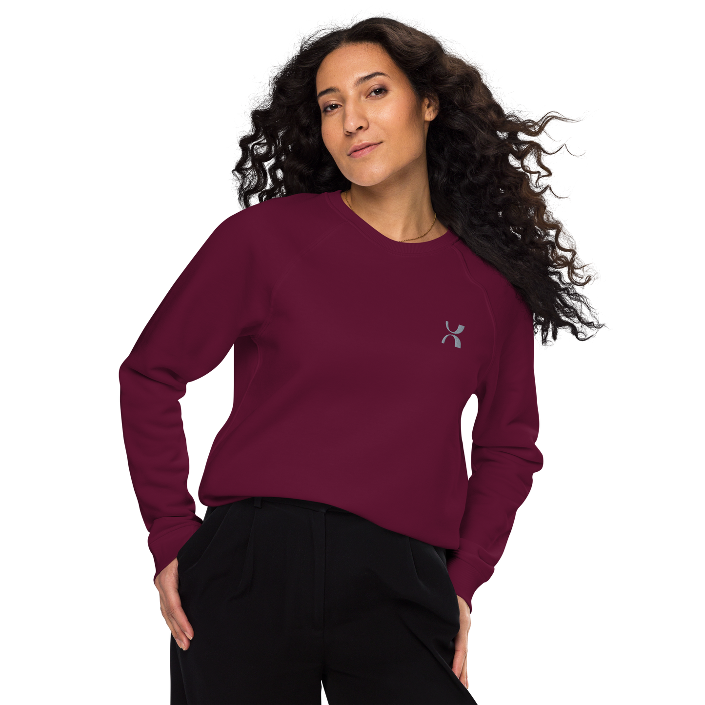 Sweatshirt écologique raglan unisexe
