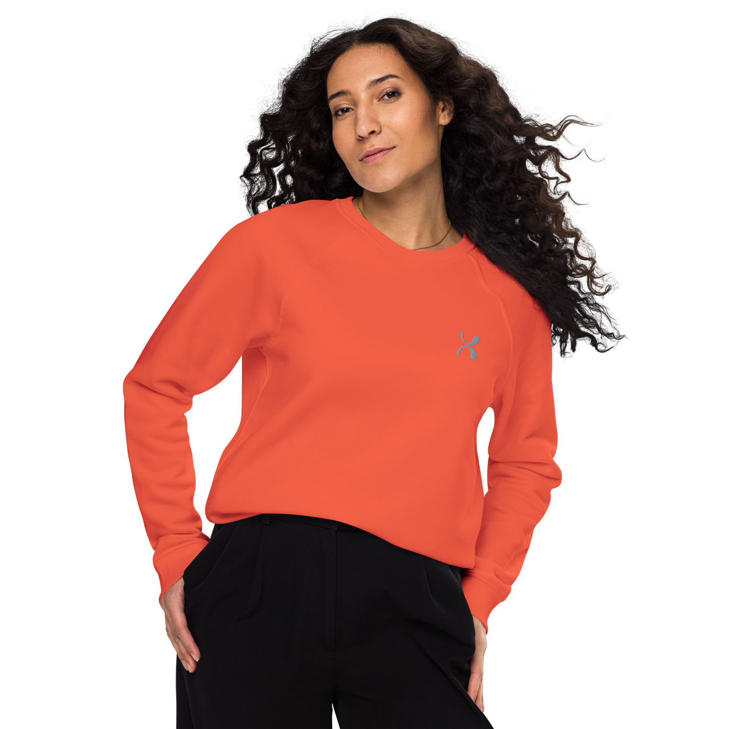 Sweatshirt écologique raglan unisexe