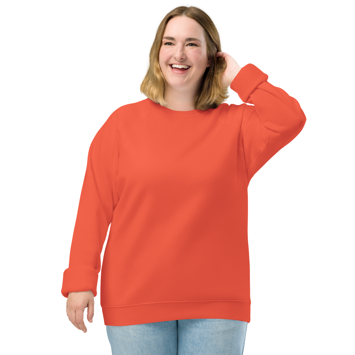 Sweatshirt écologique raglan unisexe "bean"