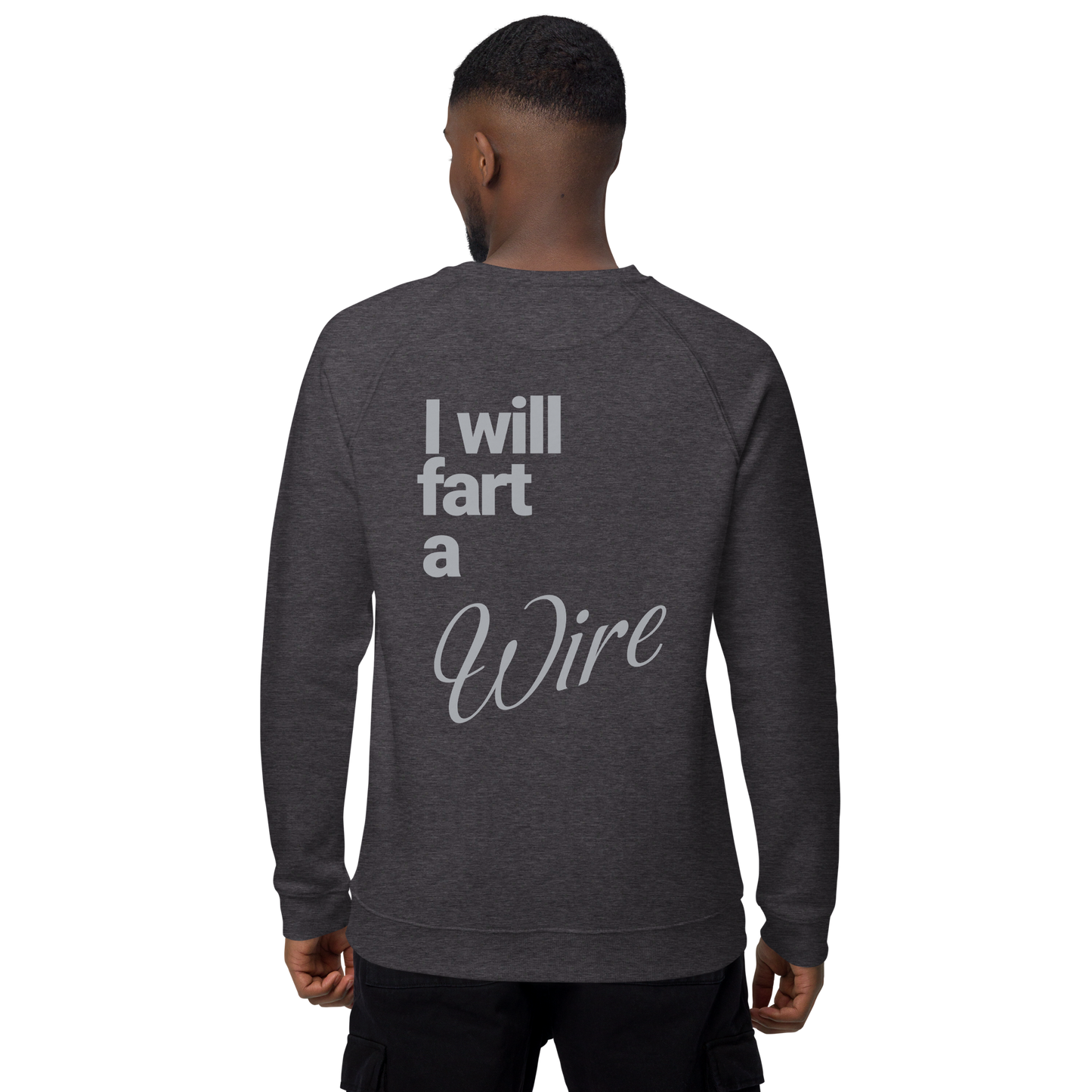 Sweatshirt écologique raglan unisexe "wire"