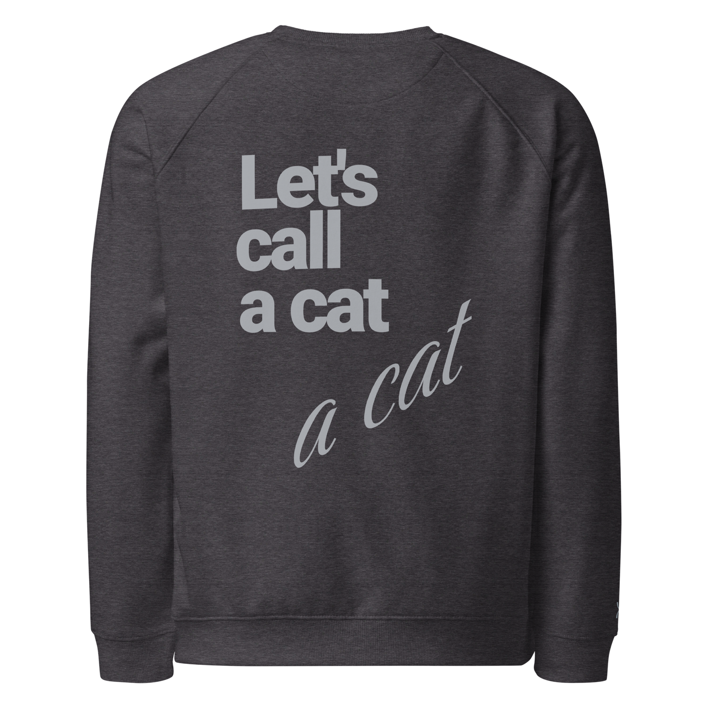 Sweatshirt écologique raglan unisexe "cat"