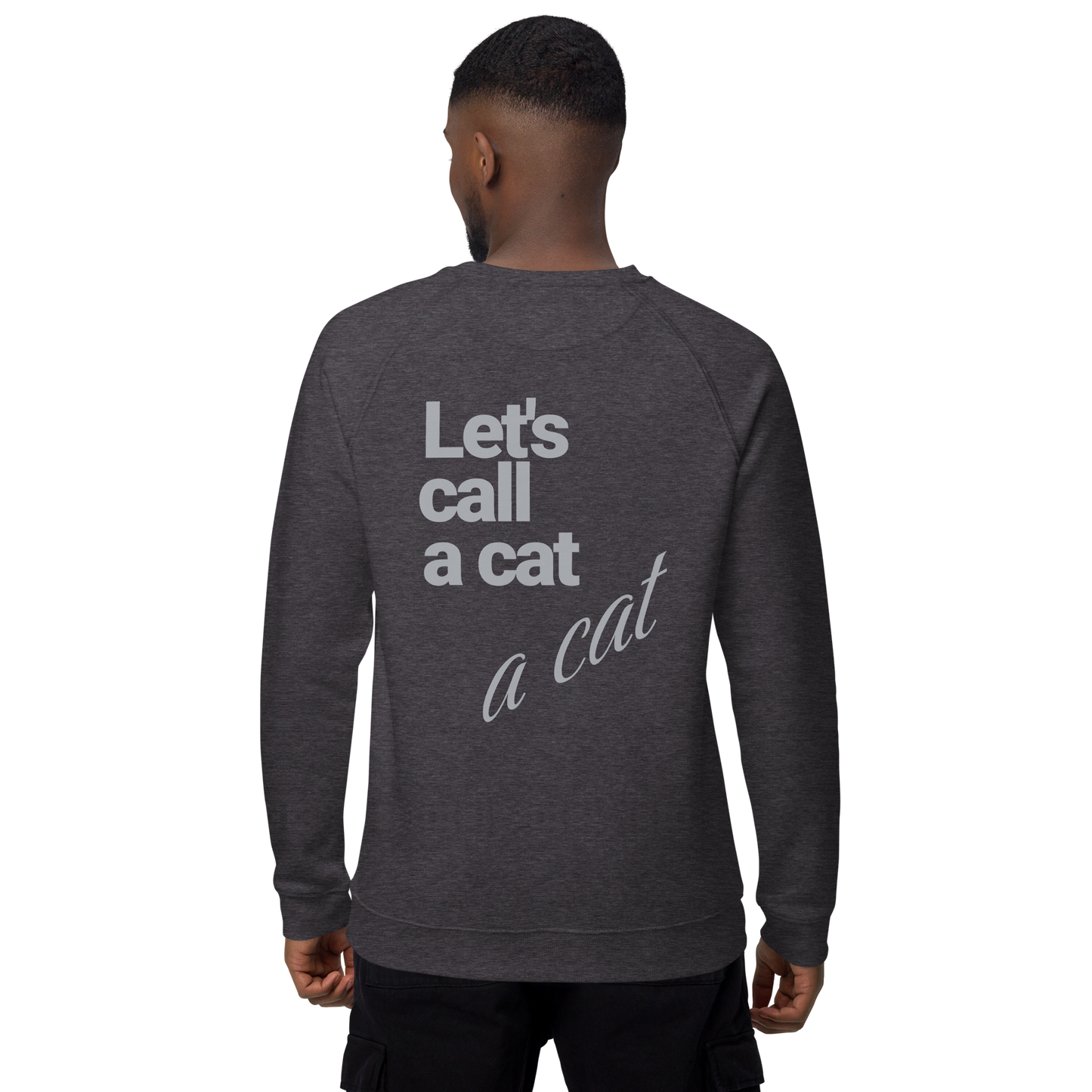 Sweatshirt écologique raglan unisexe "cat"