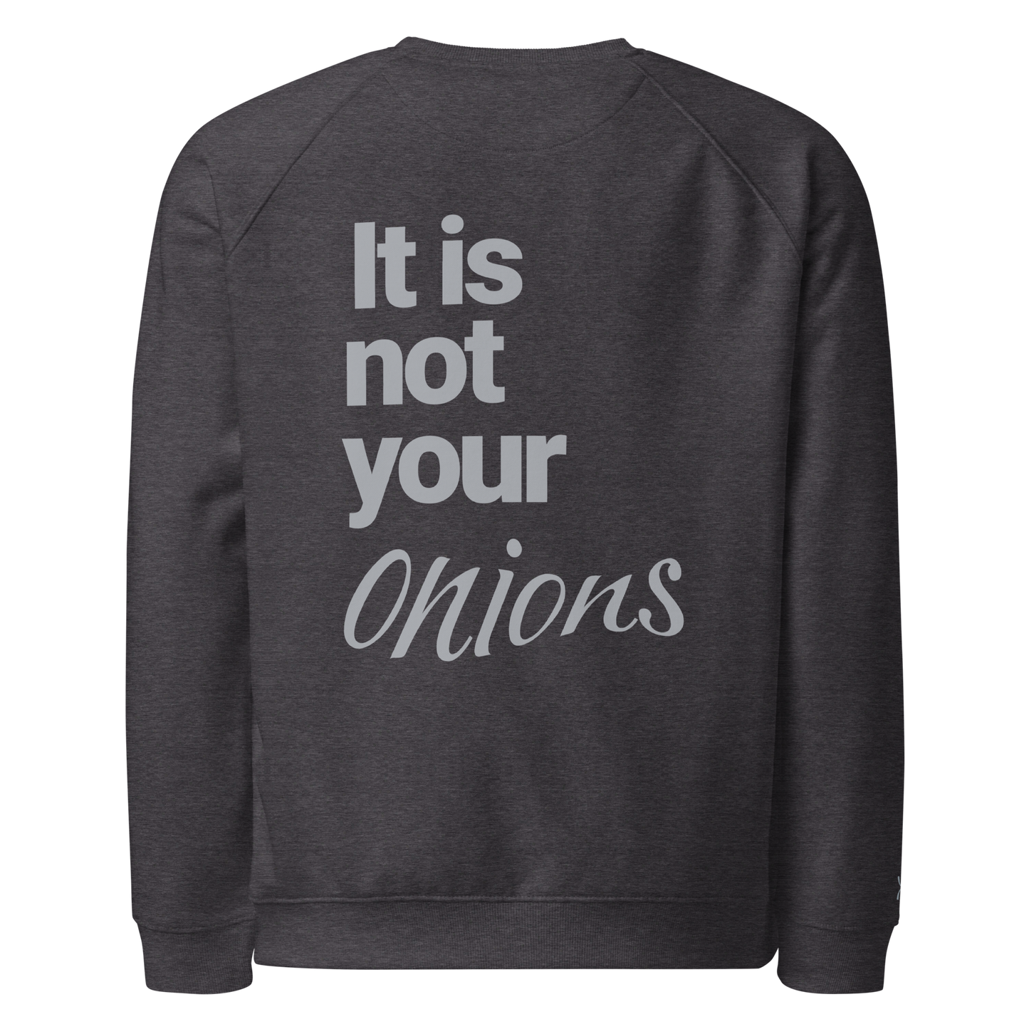 Sweatshirt écologique raglan unisexe "onions"