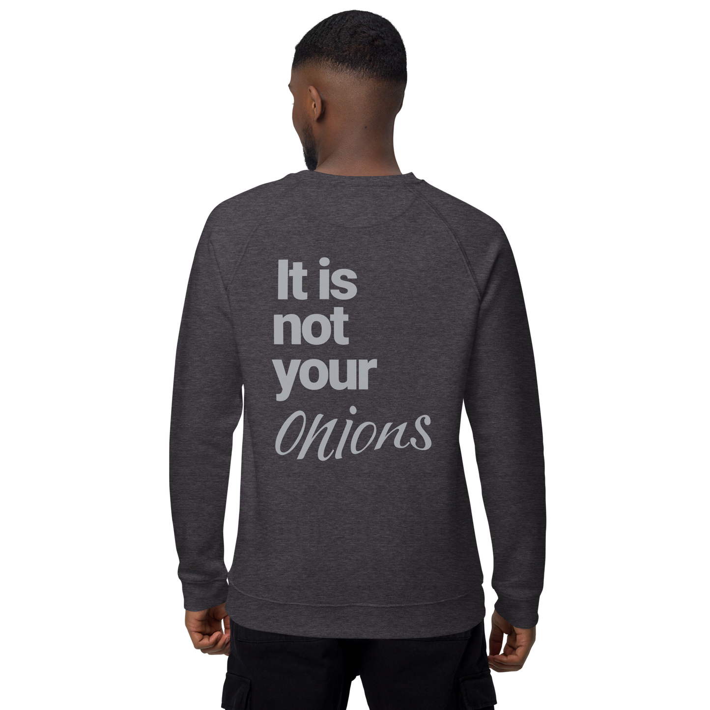 Sweatshirt écologique raglan unisexe "onions"