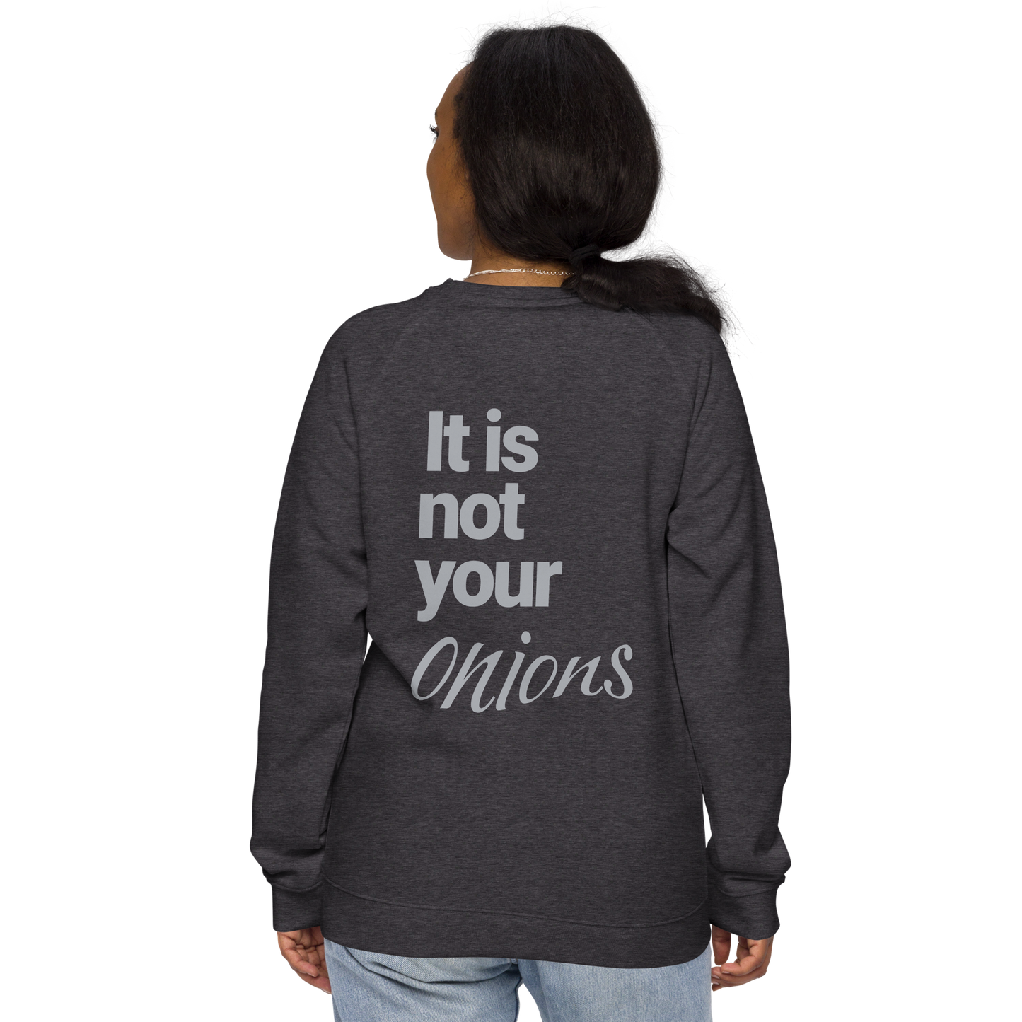 Sweatshirt écologique raglan unisexe "onions"