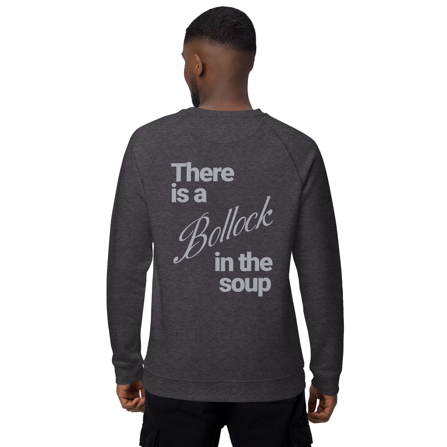 Sweatshirt écologique raglan unisexe "bollocks"