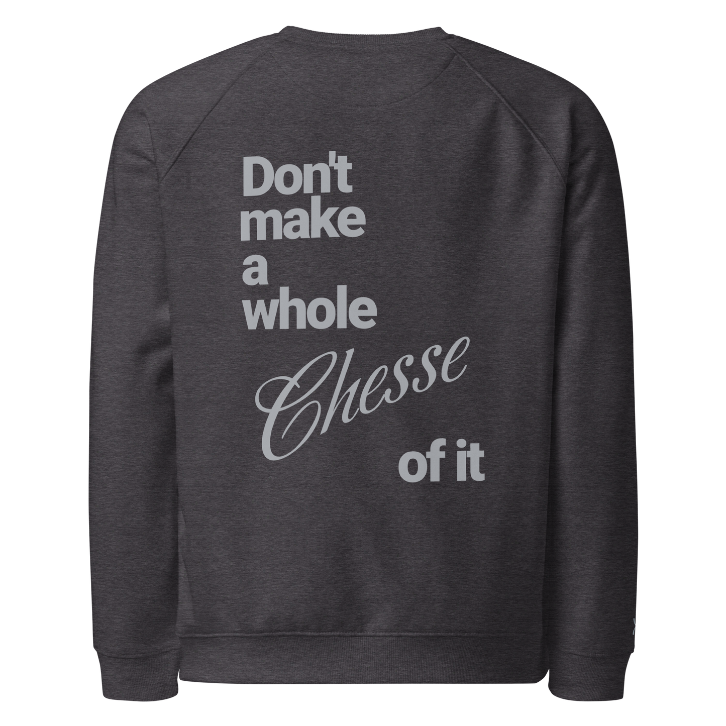 Sweatshirt écologique raglan unisexe "cheese"