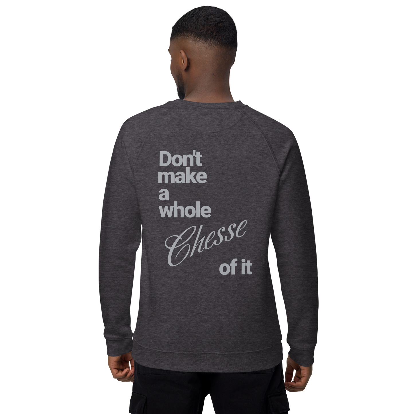 Sweatshirt écologique raglan unisexe "cheese"