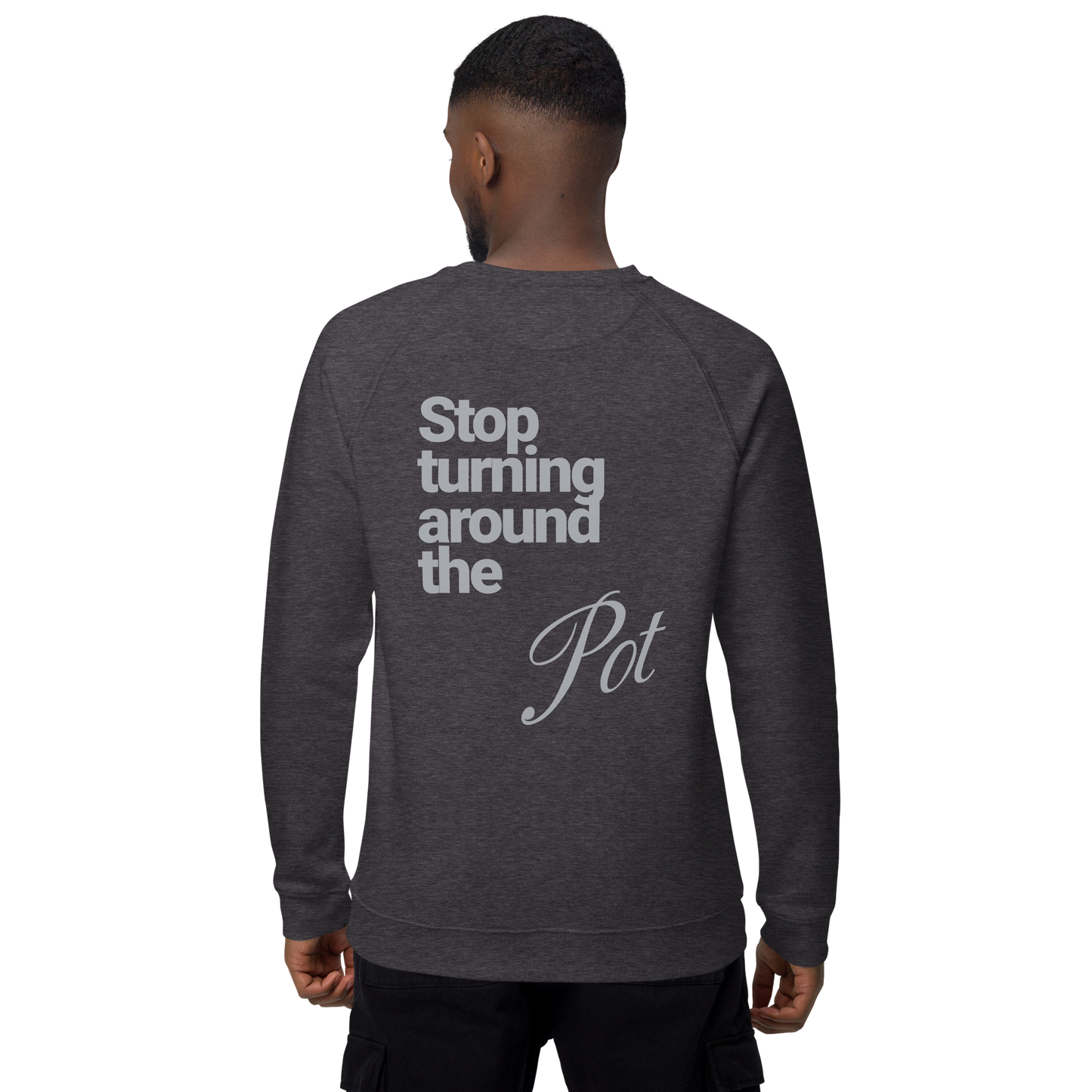 Sweatshirt écologique raglan unisexe "pot"
